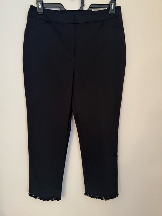 Chico's Pants - Chico’s The Ultimate Fit Beaded Hem Black Slim Ankle Pant NWT Size 1.5R US 10